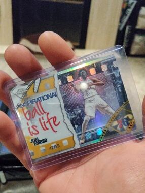 2025-26 Topps Chrome Joel Embiid Inspirational Gold Refractor Card 42/50